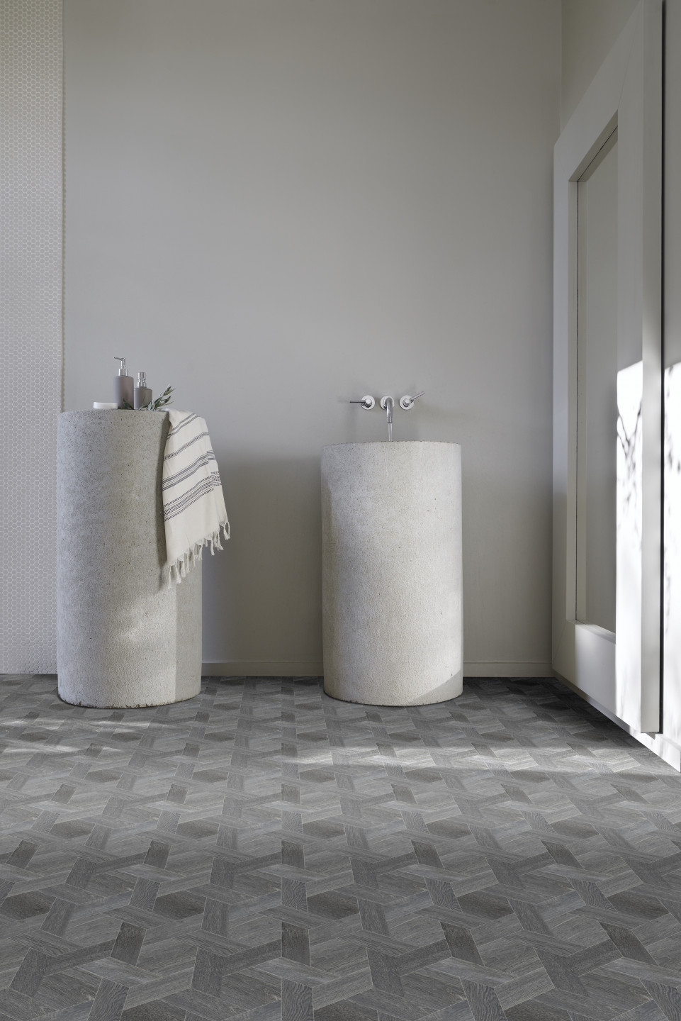 Encanto Hex Grey Vinyl Flooring Tapi Carpets & Floors